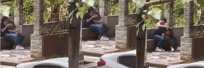 湖北 武汉大学 单纯小学妹 被男友骗到校内小公园做爱