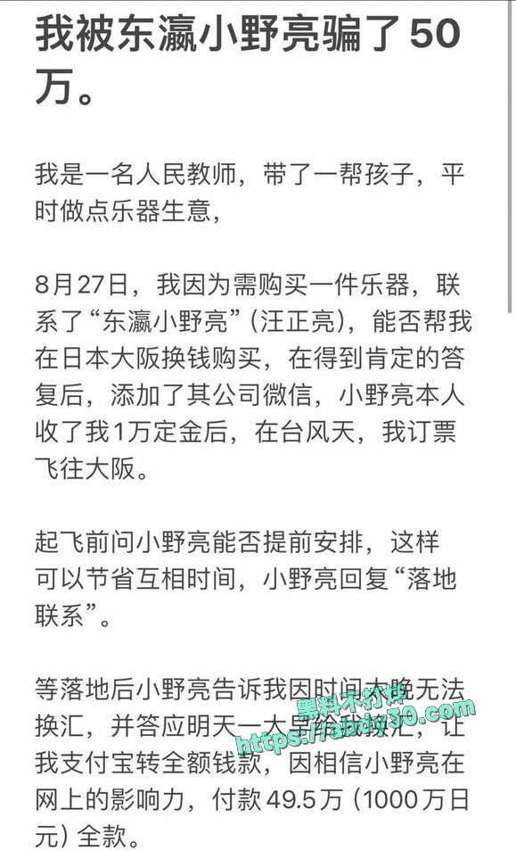 抖音百万粉丝网红东瀛小野亮B2