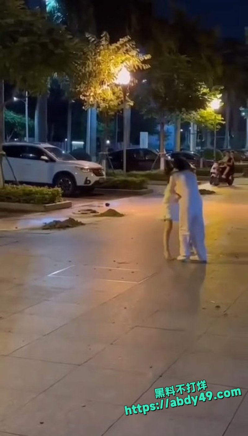 高颜值反差女 东莞街头抓奸打架6