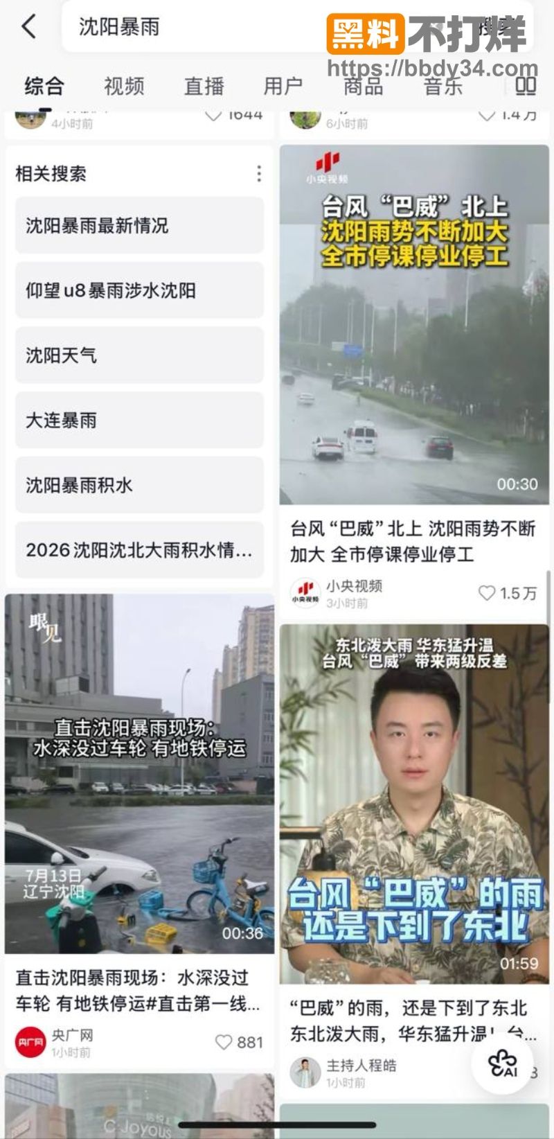 沈阳百年一遇大暴雨1