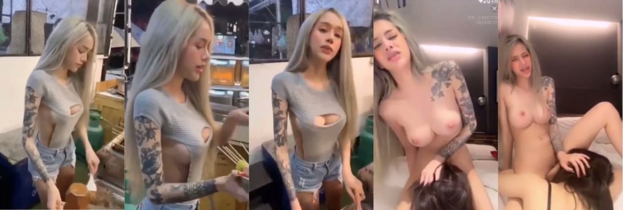 泰国 烧烤店爆乳老板娘 下海兼职直播玩拉拉 因纹身太明显被认出