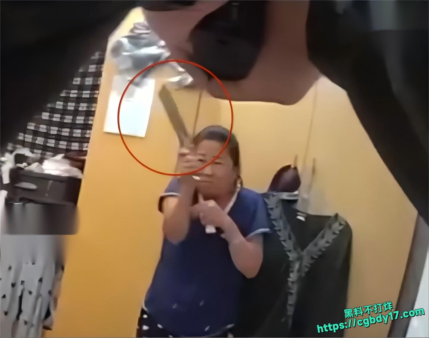 华人大妈持菜刀与警方对峙被击毙1