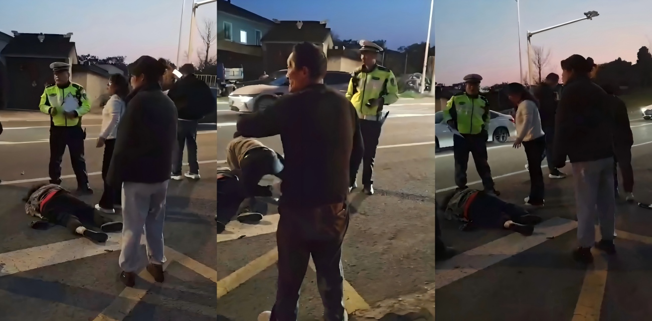 苏州西山女司机撞三轮车阿姨 老头当街砸伤女司机 扬言我儿子是村干部