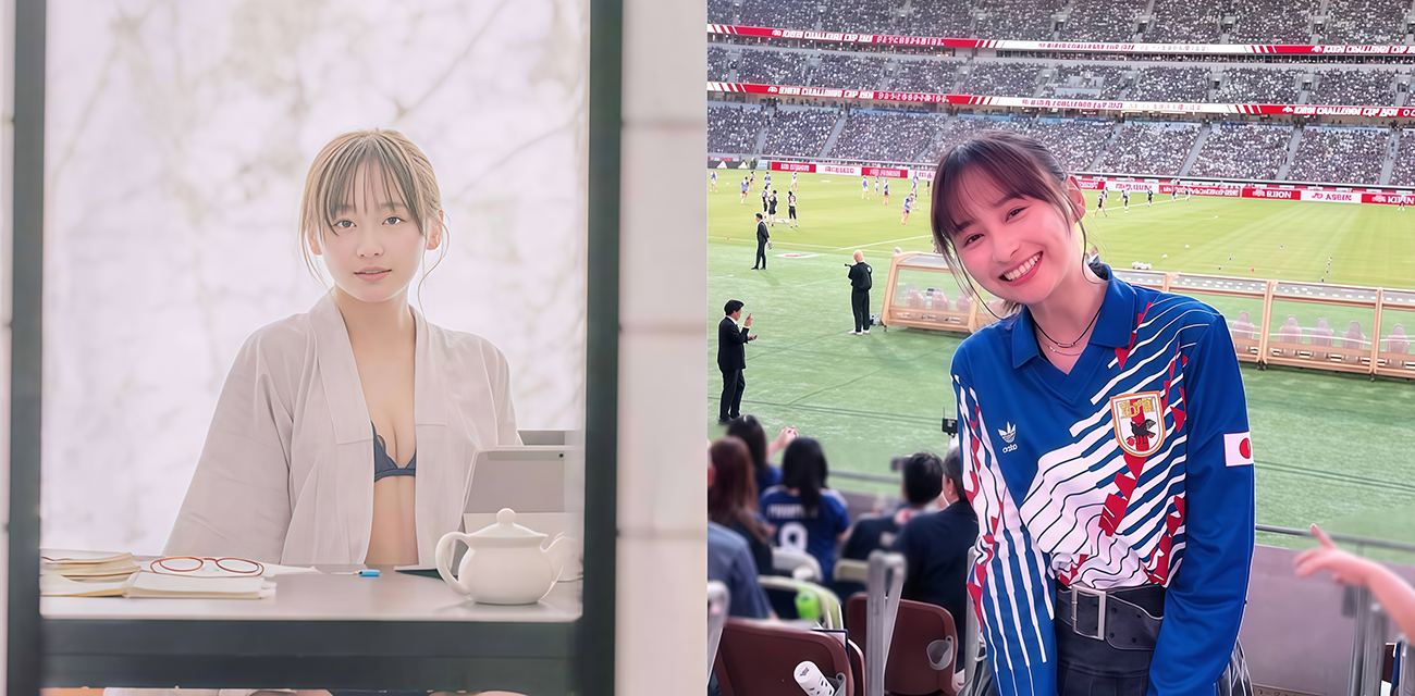 世界杯 日本足球解说影山优佳在台前一本正经 私下写真集反差无比
