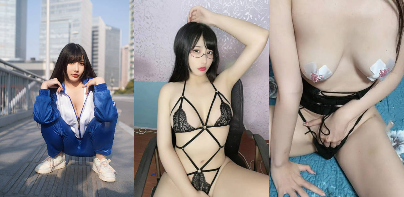 抖音43w粉巨乳网红 金广发女搭档 糖果果candy下海 丝袜大长腿 露脸自拍抠逼揉奶！
