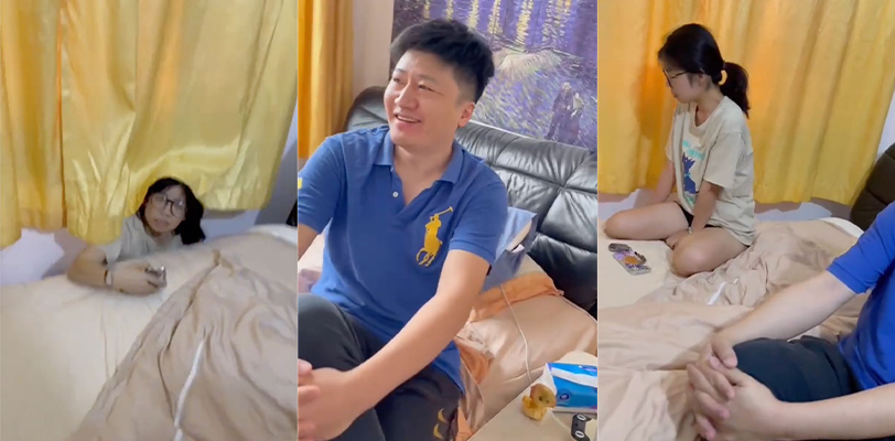 史上最怂抓奸男 面对奸夫淫妇只会讲道理 软弱无力的口气像是在求对方别操我老婆了