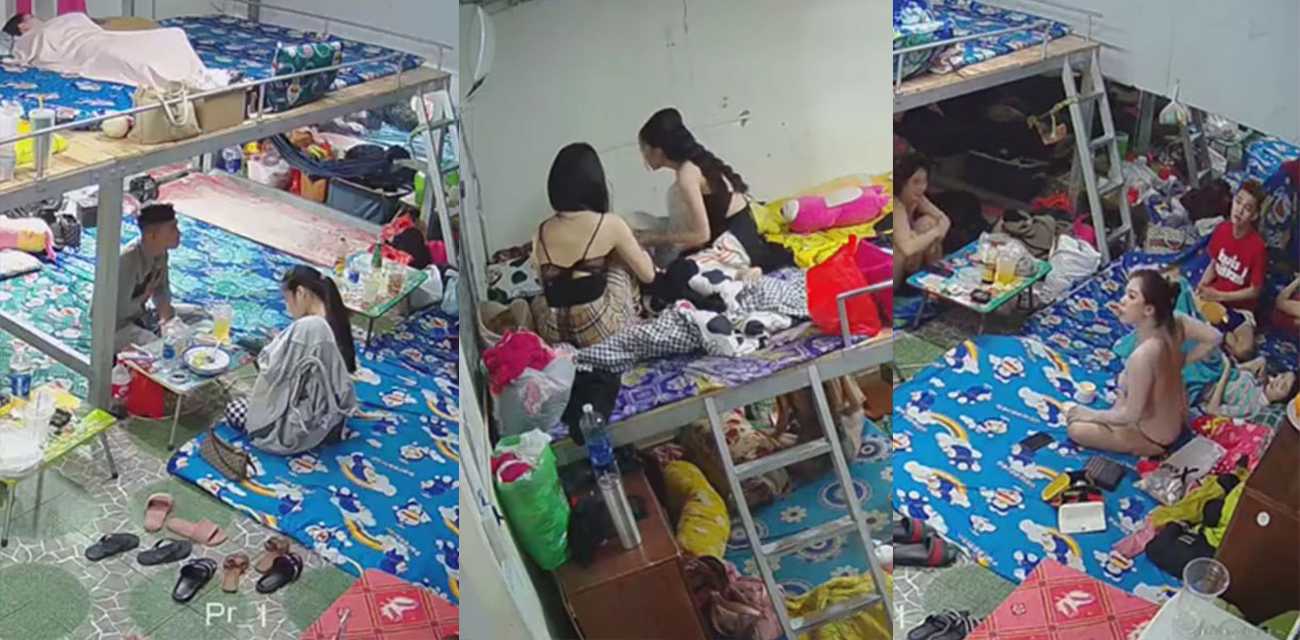 黑客破解 足浴会所女技师宿舍真实偷拍 美女技师裸体换衣男人进来也不避讳 太他妈刺激