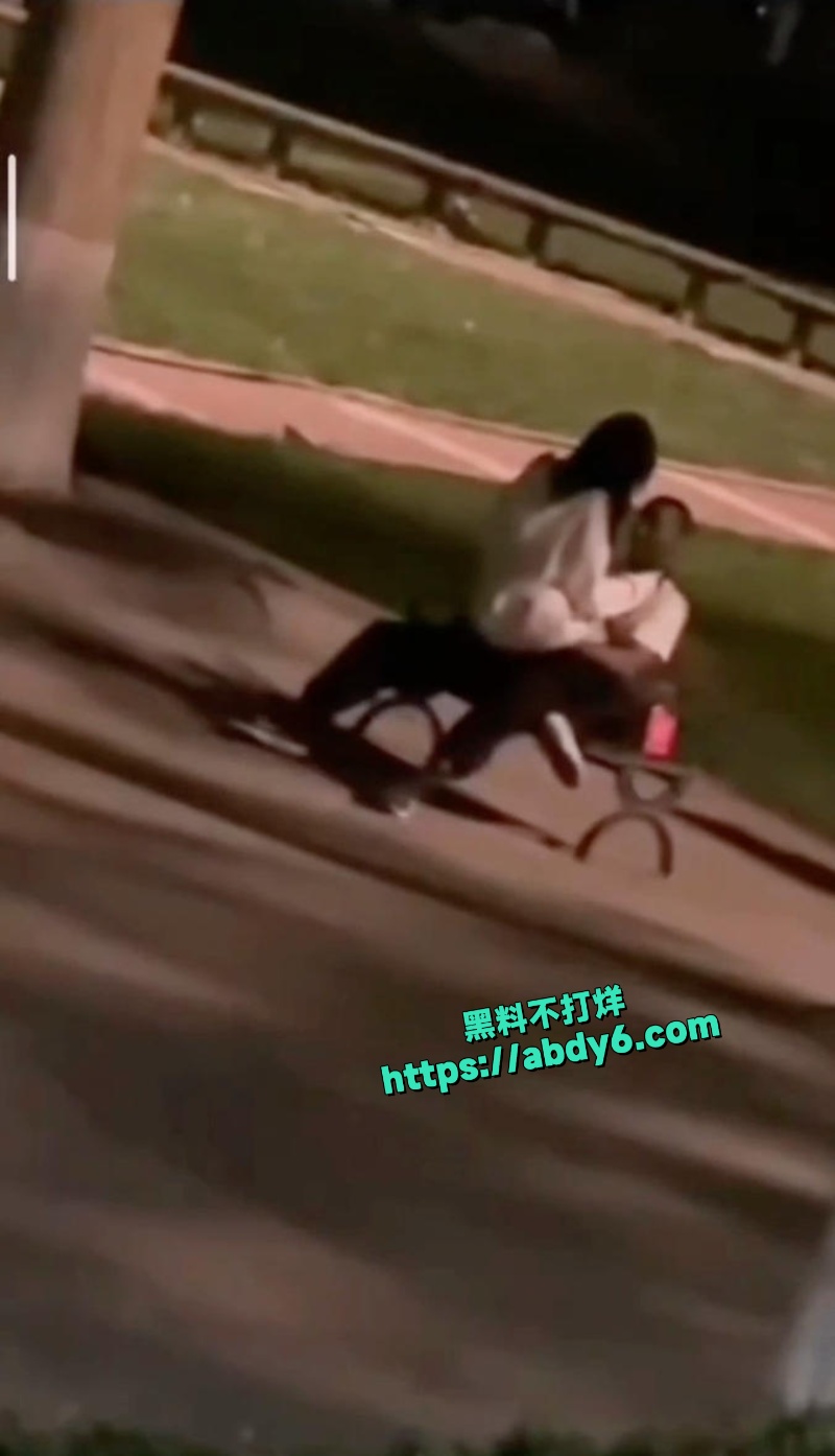 一黑人男子校园长凳与女同学交欢 9