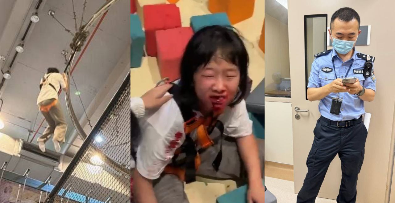 奈尔宝工作人员不做安全措施 孩子从12米高空摔下来 全身是血送去重症医学科