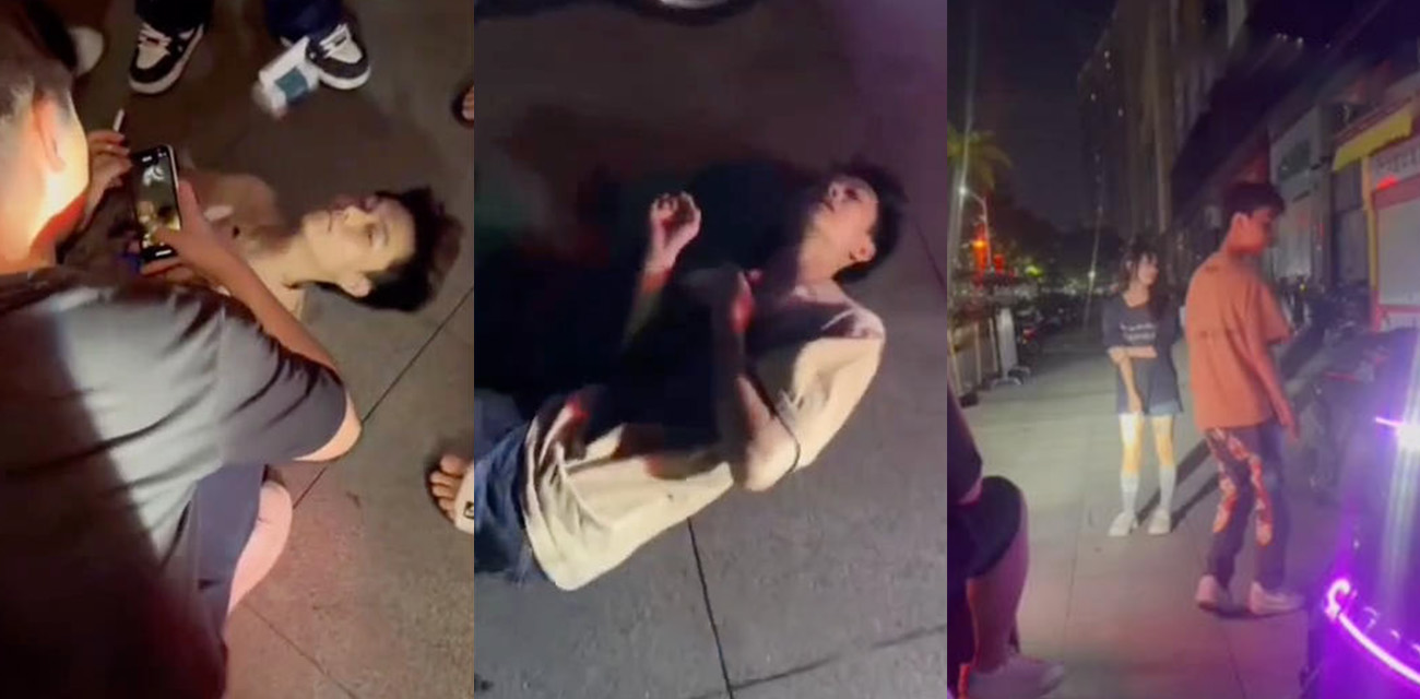 男子打女孩被反杀捅穿肺部 瞬间倒地抽搐朋友无人上前 猪朋狗友全程拍视频看戏