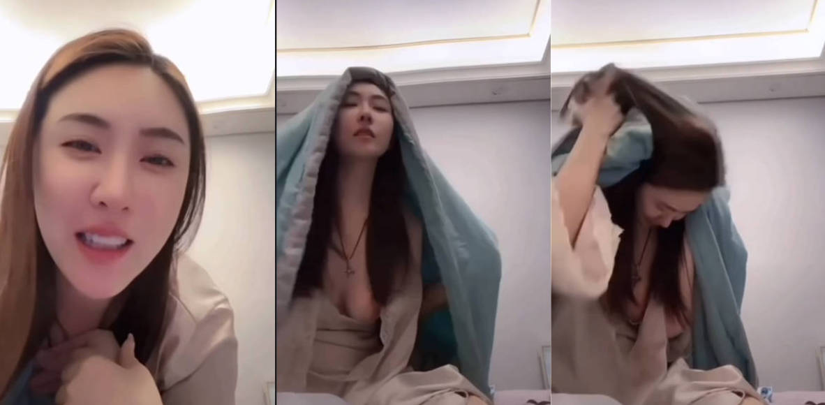 抖音 智馨漪 73W大网红直播露出 黑黑小葡萄被录屏！