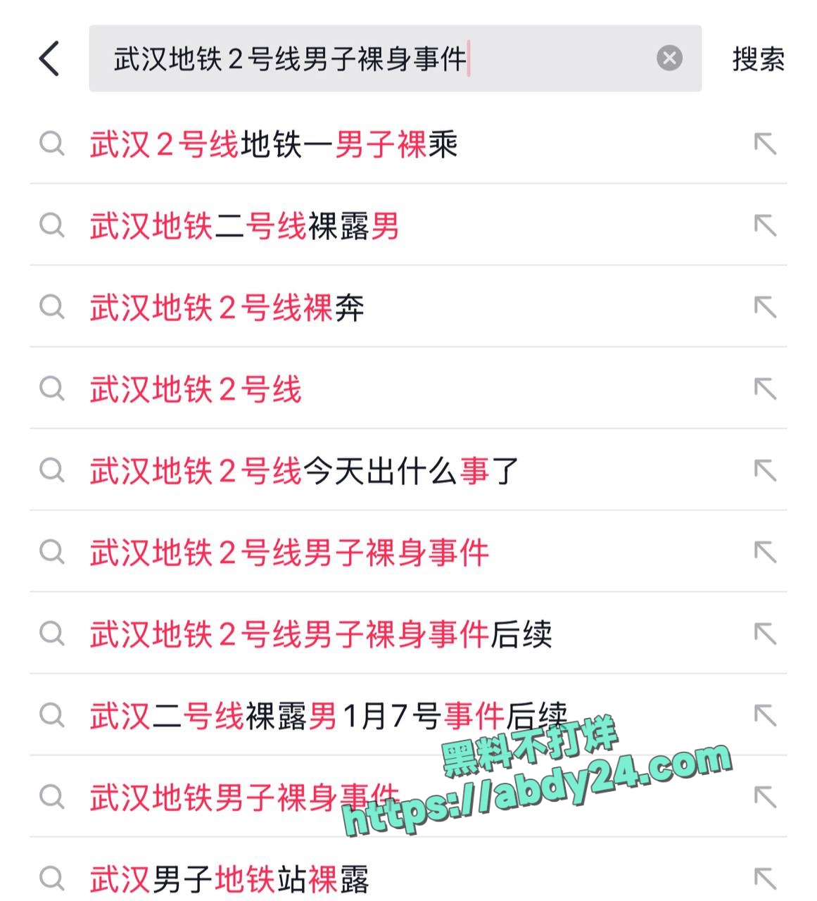 武汉地铁2号线惊现裸男 2