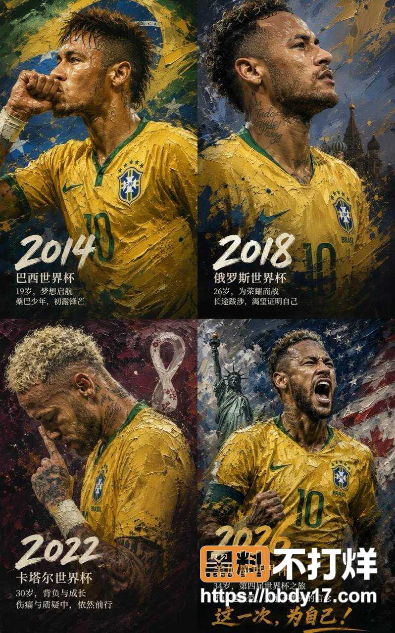 内马尔出战第四次世界杯6