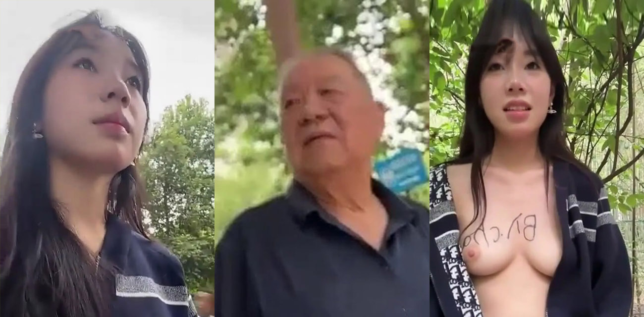 反差学妹小美第三弹 户外让大爷给自己拍裸照 骗大爷说是学校布置的作业 最后还说要给大爷口
