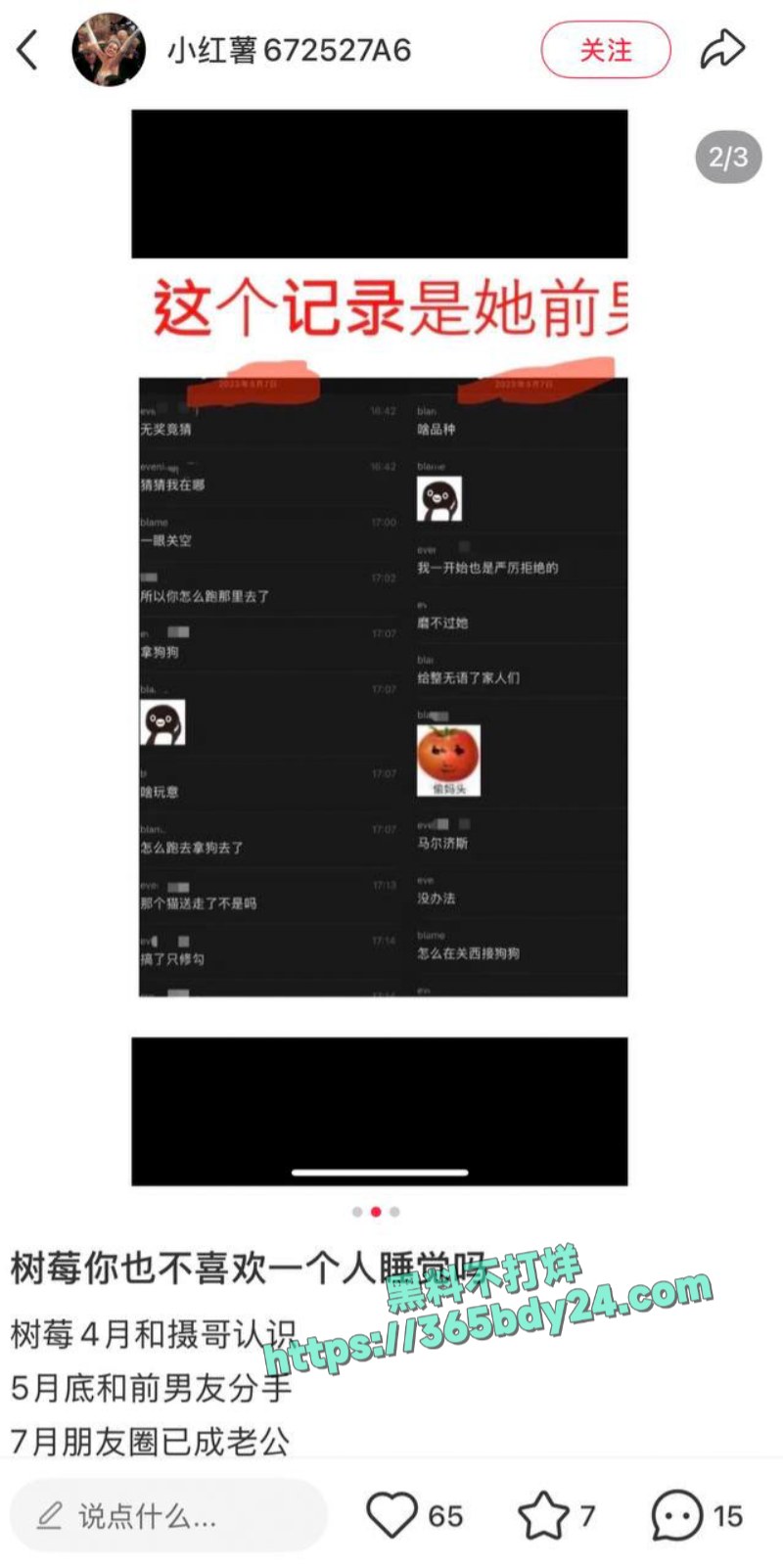 抖音网红树莓塌房B2 1