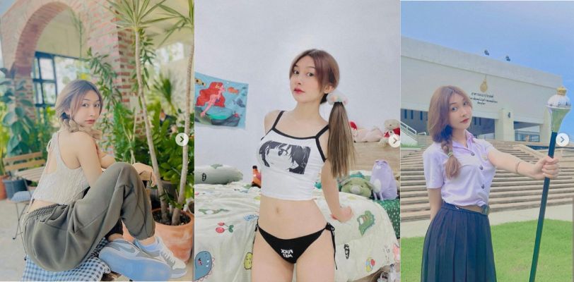 泰国清纯网红反差美少女 自拍大尺度抠穴自慰 粉嫩鲍鱼淫水横流