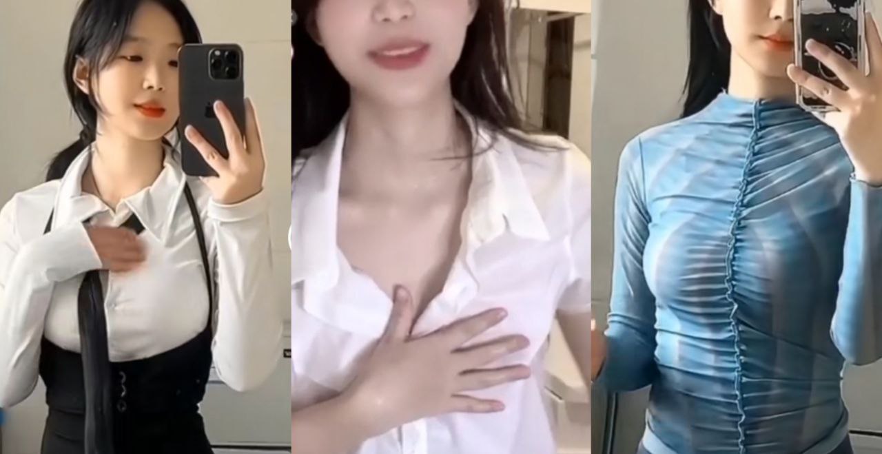 抖音号阿嫂嫂 抖音女主播豁出去了 为了红直接在直播间里湿身 底下评论区一对老色批
