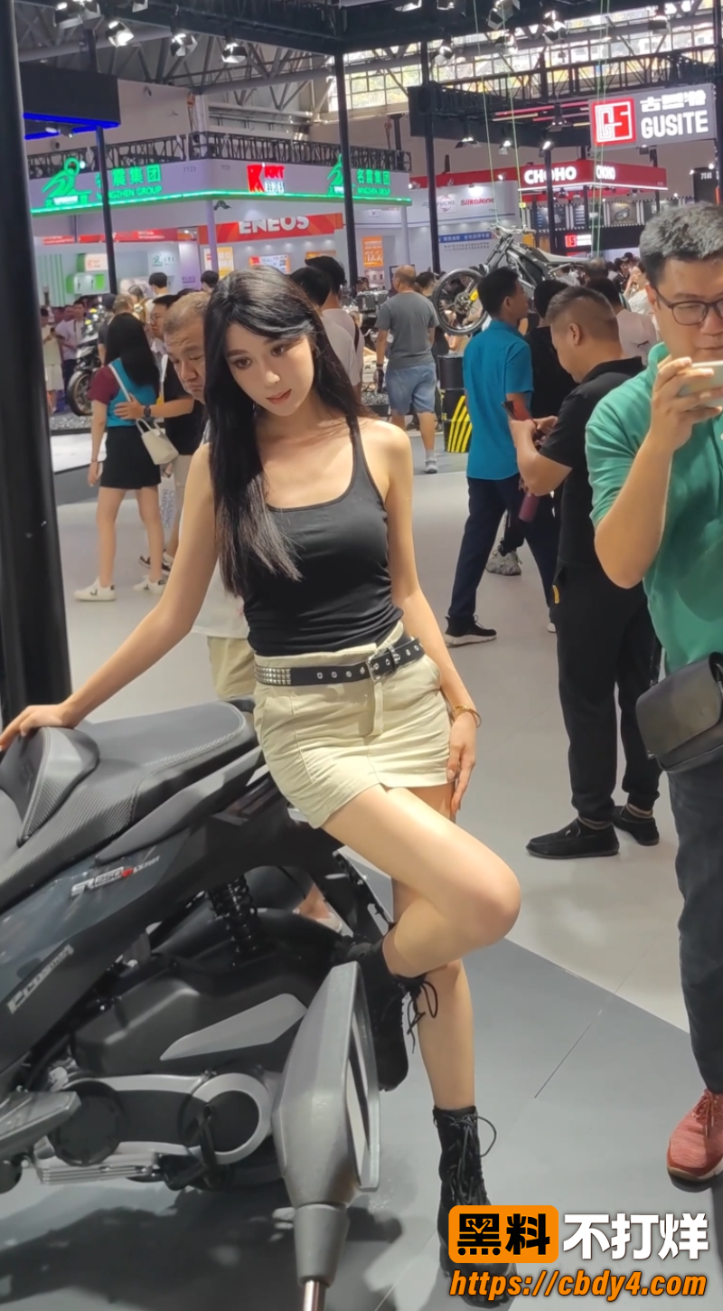 摩托车展上的性感外国车模 5