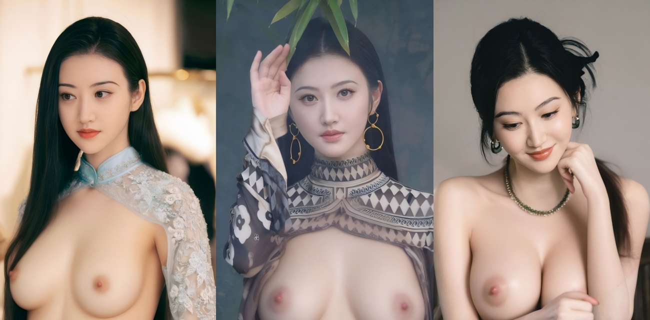 女明星景甜AI脱光 八字奶晃荡 粉逼流水 骑鸡巴内射一滴不剩
