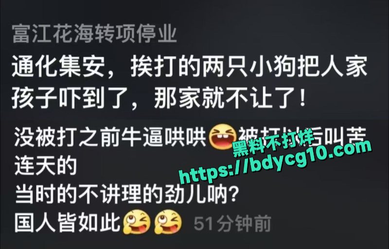吉林长春出门没栓绳吓着孩子了被打了1