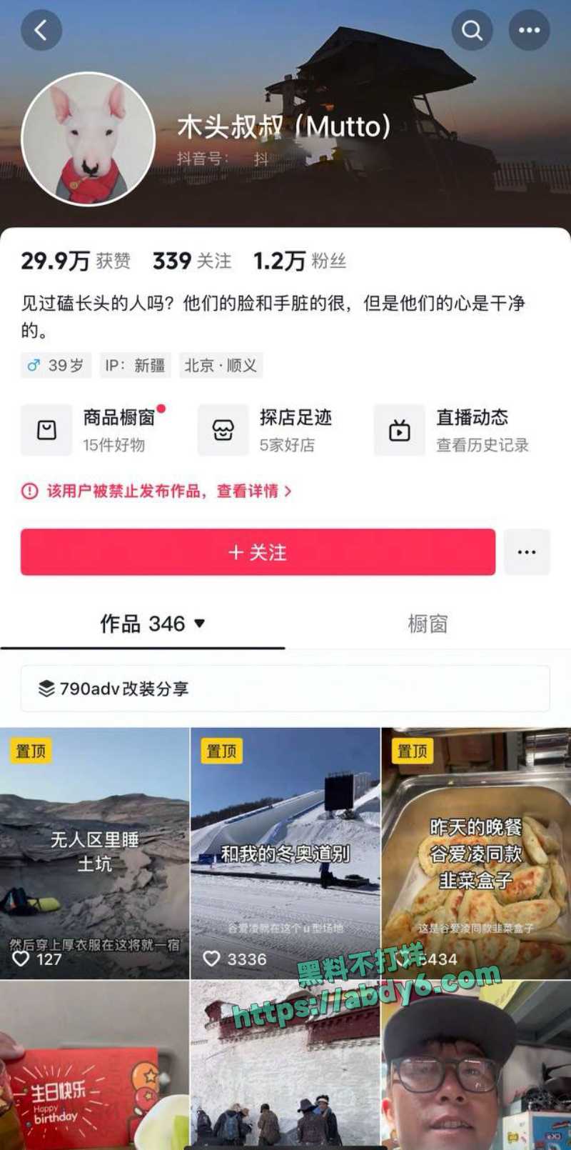 抖音骑行博主木头叔叔与白兰鸽在线撕逼 1