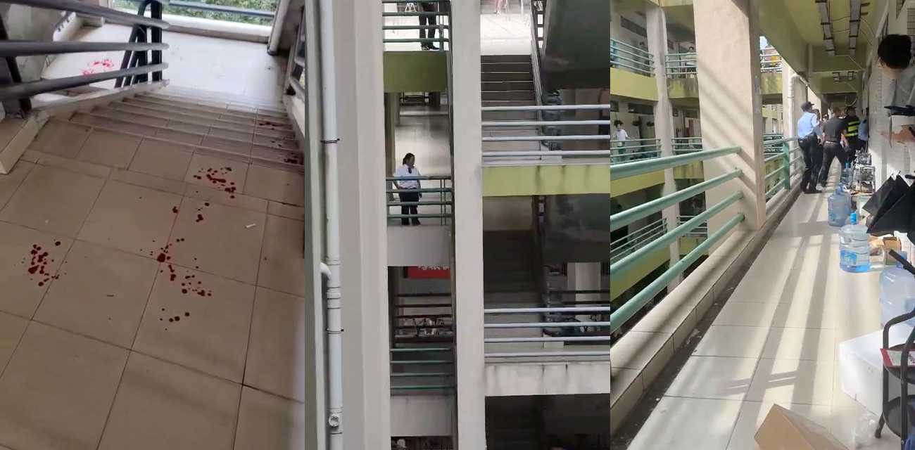 广东工业大学 棒球哥大战刀仔 凶手将其反锁在宿舍内躲避 最终还是棒球棒大获全胜