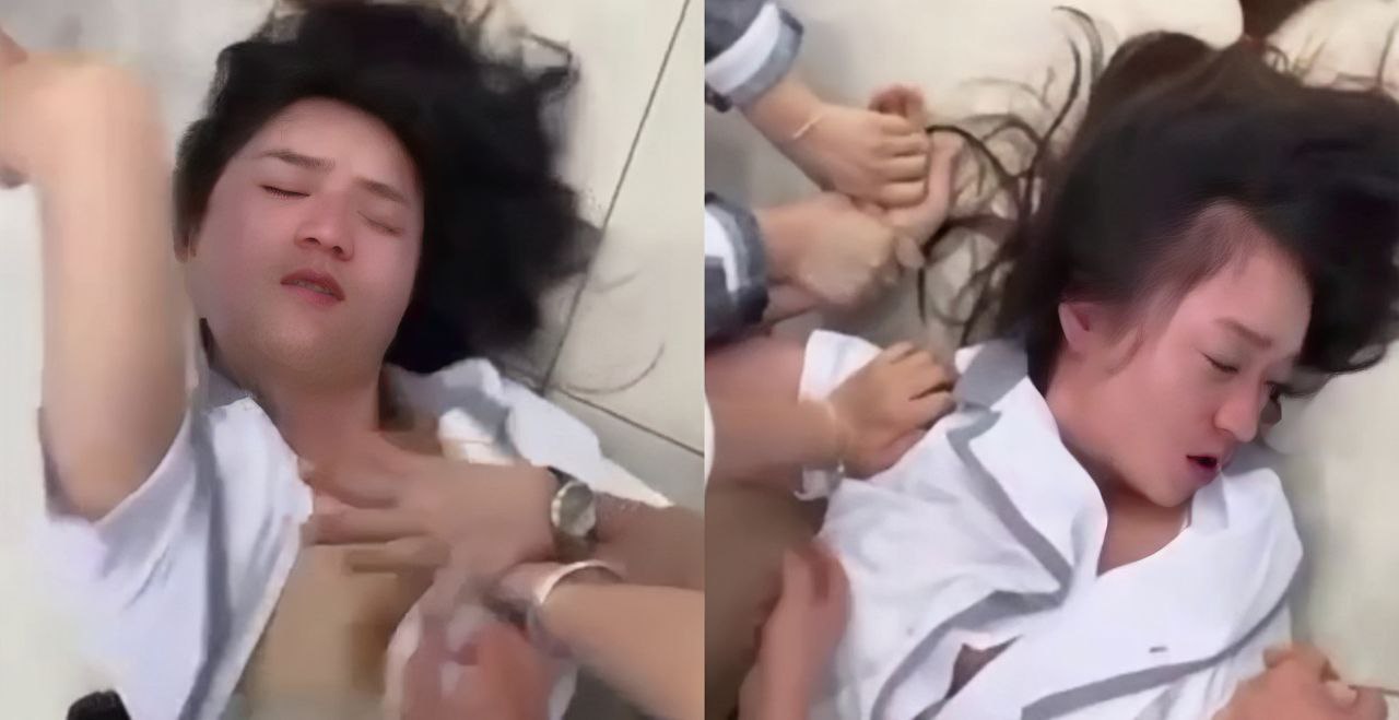 清纯小护士当小三 被原配携闺蜜捉奸 按倒在地 扯奶罩 扇耳光 现场视频流出