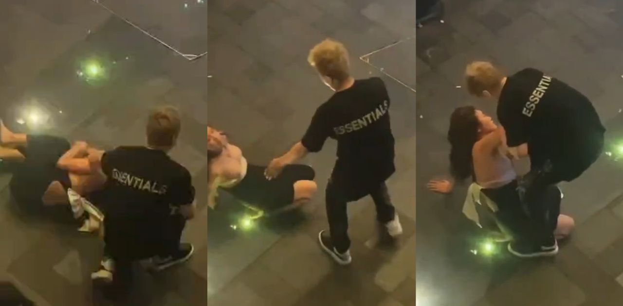 极品小仙女街头撒泼打滚 脱下上衣露出白嫩巨乳发泄 男友的私人财产万人围观