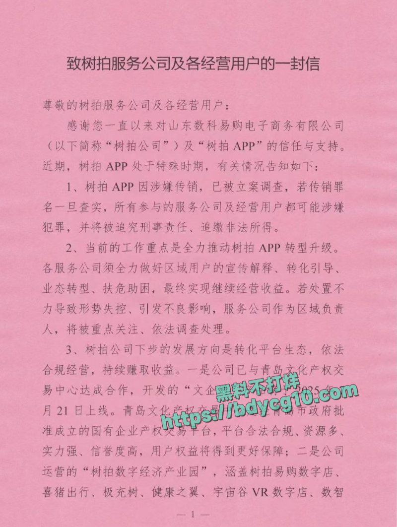 山东树拍易购平台疑似出问题了1