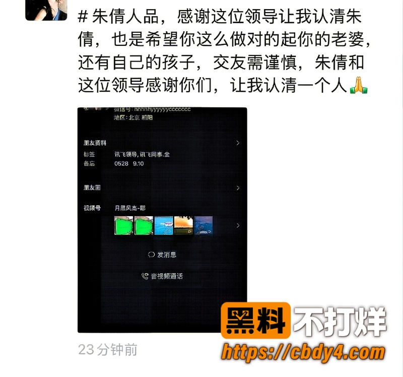 科大讯飞韩煜尘和朱倩聊天记录 20