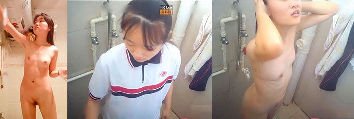 偷拍女学生洗澡-偷拍高中部住宿的三位学生妹洗香香,未经人事白嫩人体真诱人