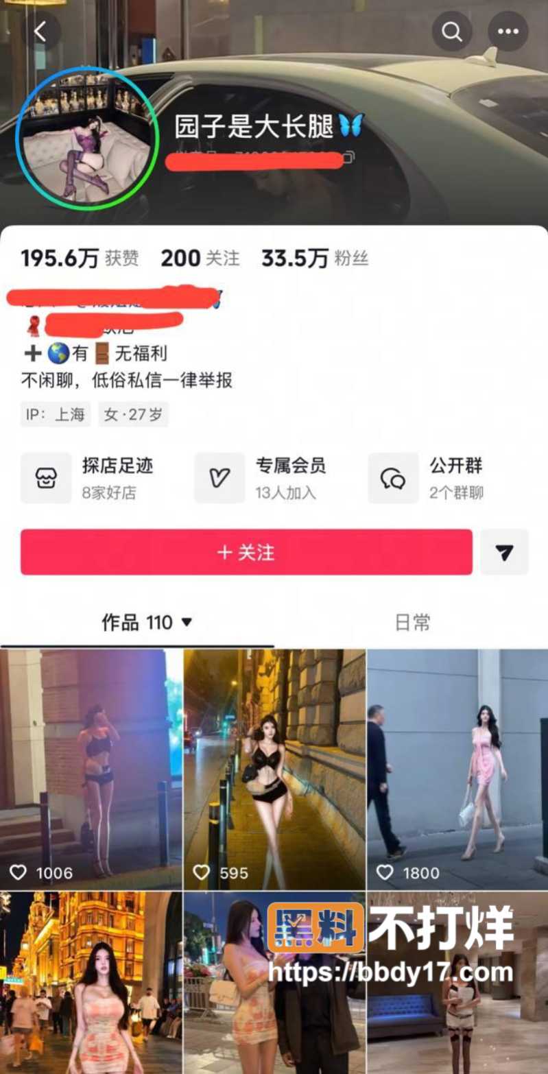 抖音御姐园子是大长腿