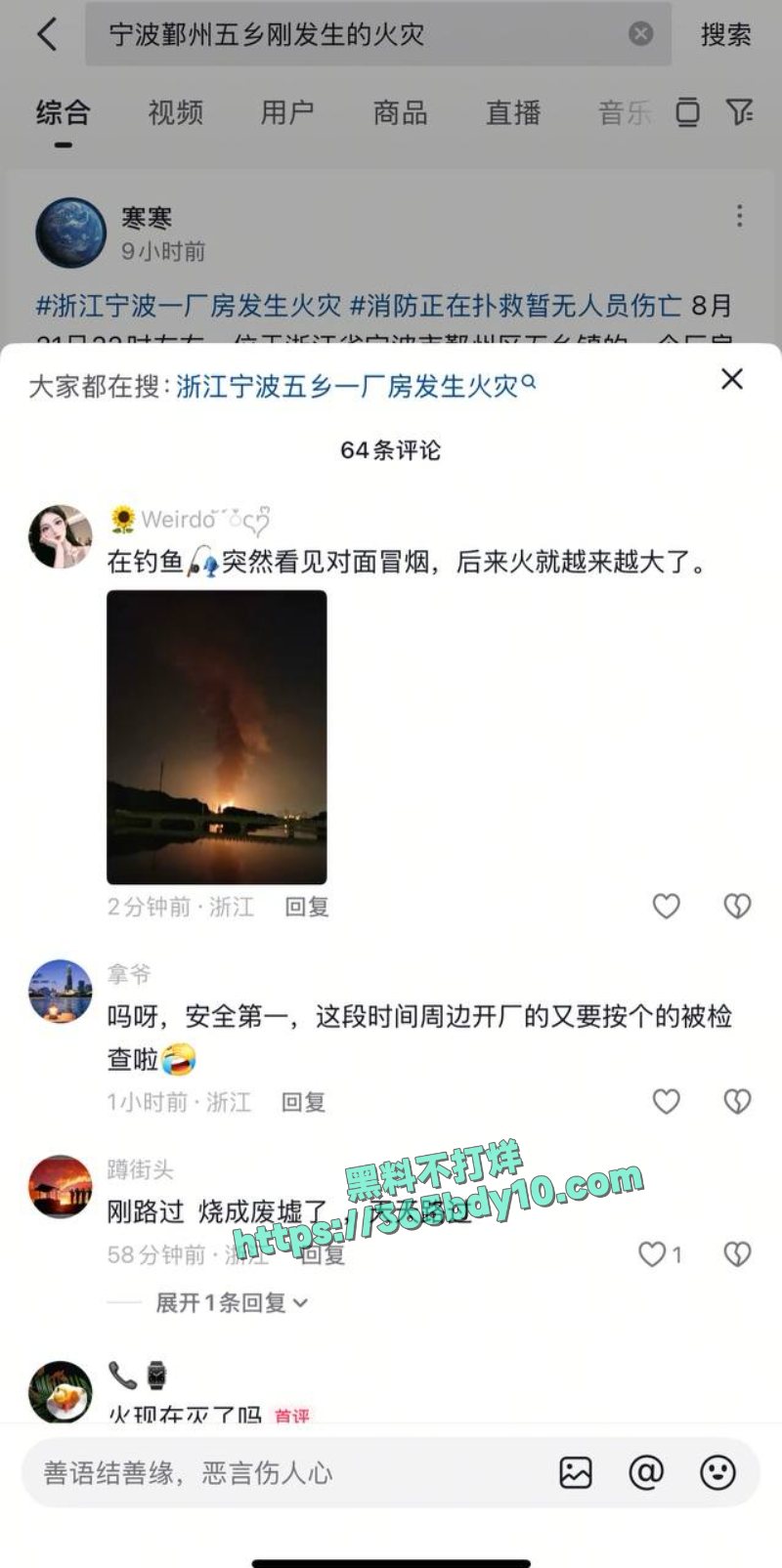 宁波五乡一厂突发火灾5