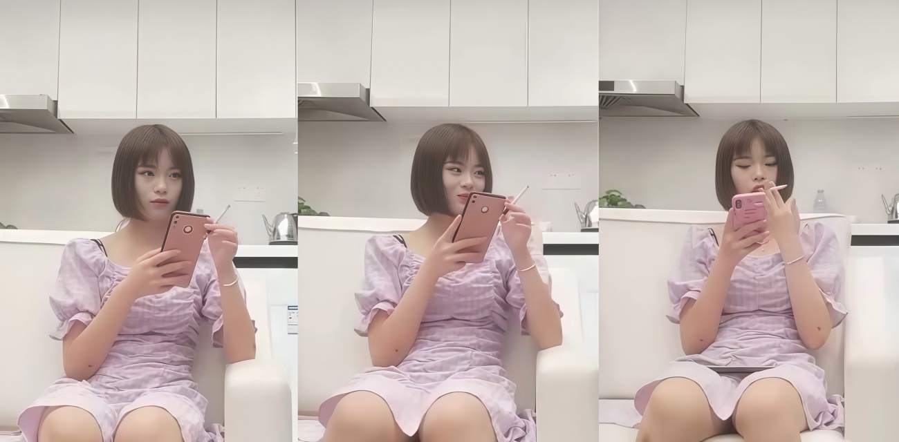千人斩探花约高颜值短发清纯妹 沙发上骑乘后入 初次见面有点害羞