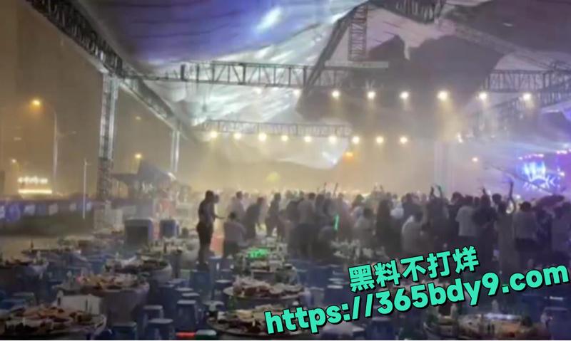 庄心妍演出舞台因恶劣天气坍塌 2
