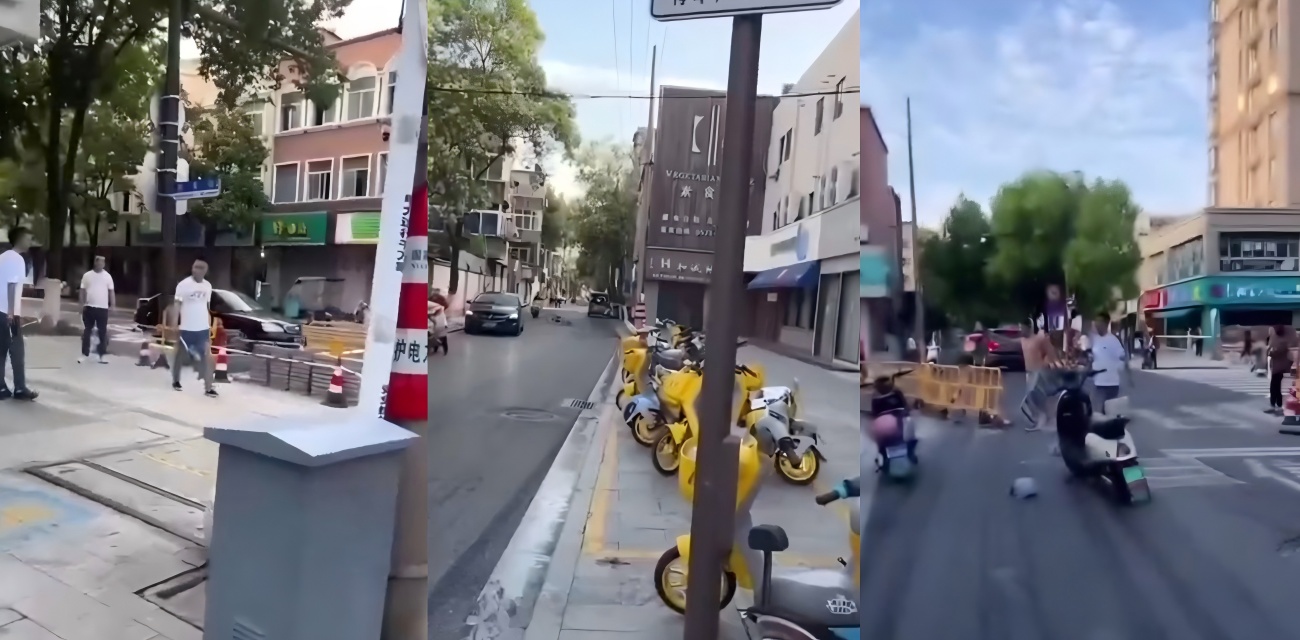 浙江嘉兴街头惊魂夜 菜刀长剑齐飞 斜西街安乐路口爆发激烈群殴