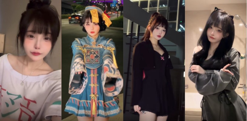 抖音 你的欲梦 千万级别粉丝主播 直播时真空闪现露点