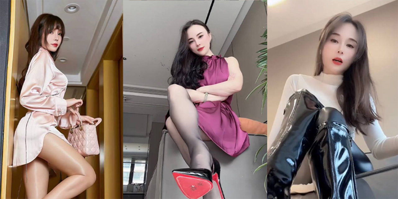 快手网红 千鹤 上演丝足诱惑 各种颜色丝袜高跟撩拨你的心神