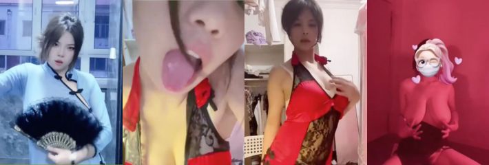 抖音 小羽宝贝/小羽老婆 巨乳抖胸舞！露出三点极具诱惑力～