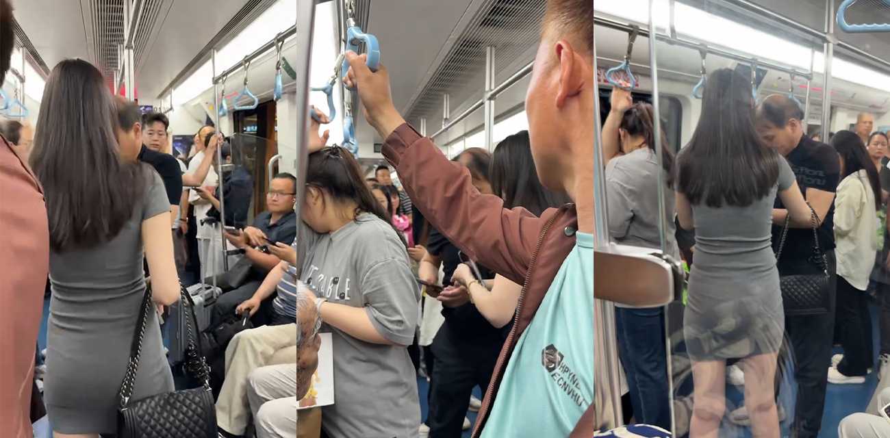 地铁偷拍事件引爆全网 老男人偷拍短裙小仙女被当场抓包冲突升级