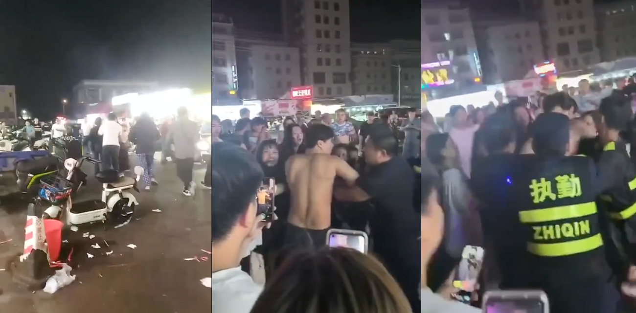 广东珠海某地上演抓小三名场面 家庭因素导致儿子养小三都还被老爸打！