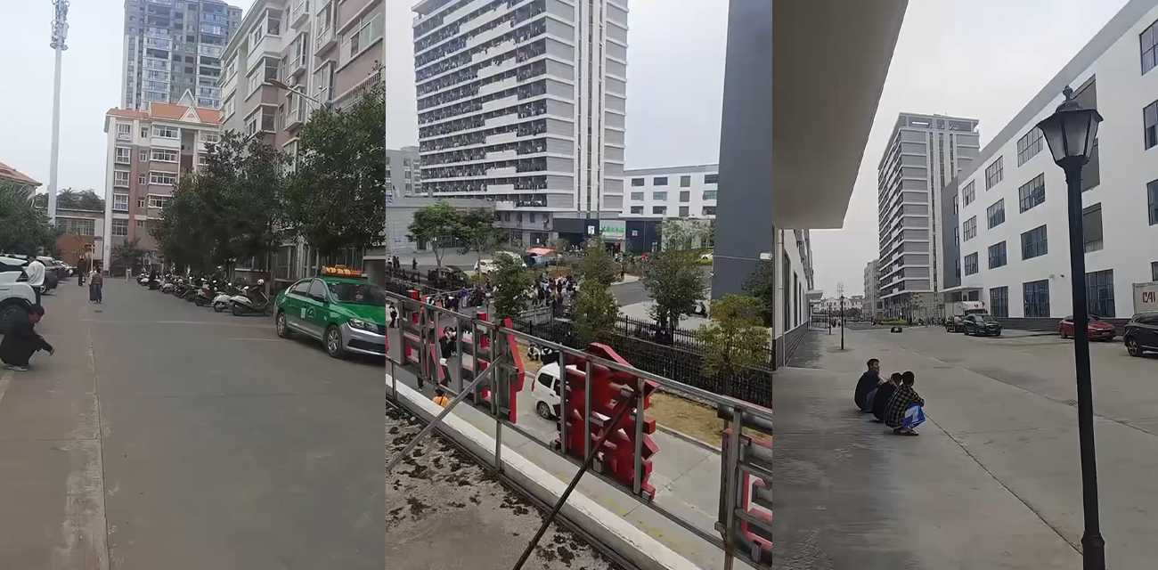 云南德宏盈江县4.6级地震突发 市民紧急空旷避险 下午两点又有余震