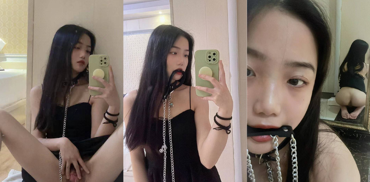 颜值越高就玩得越花吗？高颜值极品女神被金主网上调教 栓狗链吃狗盆玩得不亦乐乎