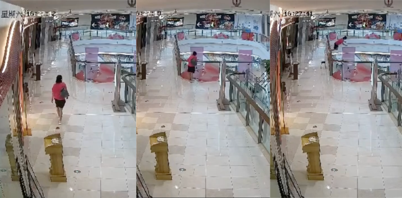 广州 南沙环宇城 购物中心 一名女性在商场内跳下 一起不幸的跳楼事件