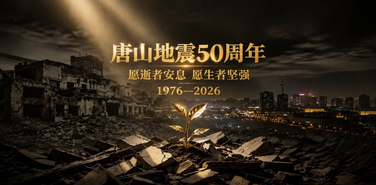 纪念唐山大地震五十周年 致敬重生 废墟上崛起的万亿新城