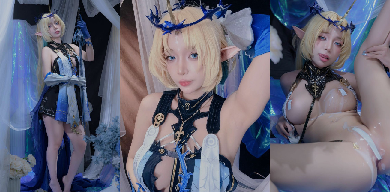 爆乳少女 Umeko新作 Cosplay弗勒尔德利斯 情趣装扮激情诱惑 令你性欲高涨欲火焚身