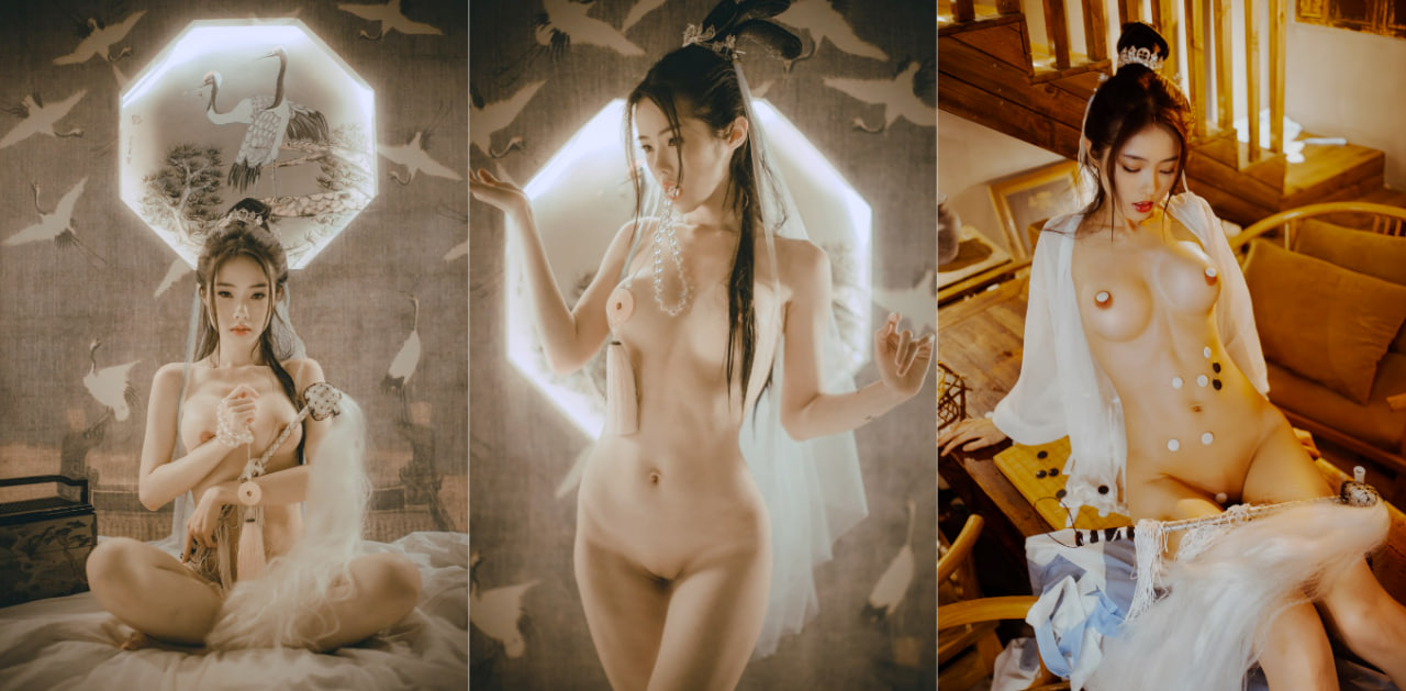 推特极品cos女神 钛合金TiTi 探索曼妙桐体粉嫩乳粒的究极国潮风！全裸拍出极限精品照！