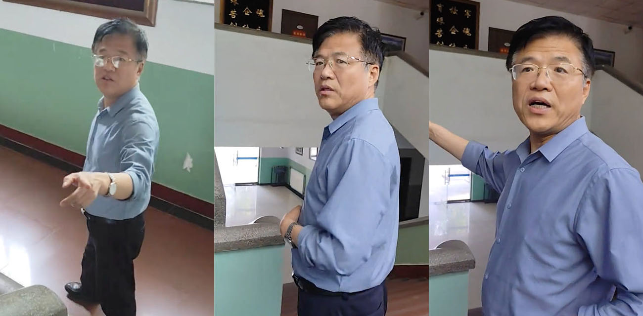 石家庄铁道大学东门风波！职工家属封门引发维权大字报 学生怒冲校门火爆对峙