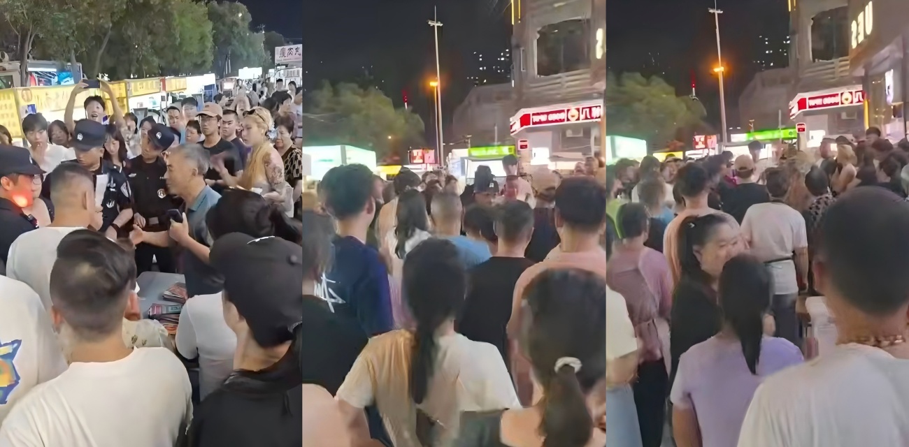 安徽淮北步行街彩票摊 女生刮中100万 老板不认账 警察都来了