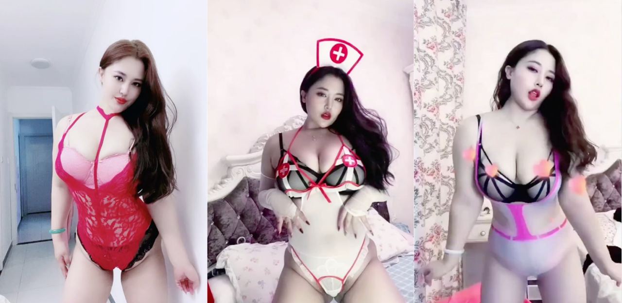 快手95万粉丝致命风骚女主播，丰满腰姿呼之欲出的性欲感，啪啪自慰流出